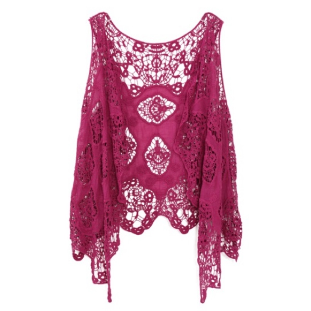 Chic summer cotton crochet vest